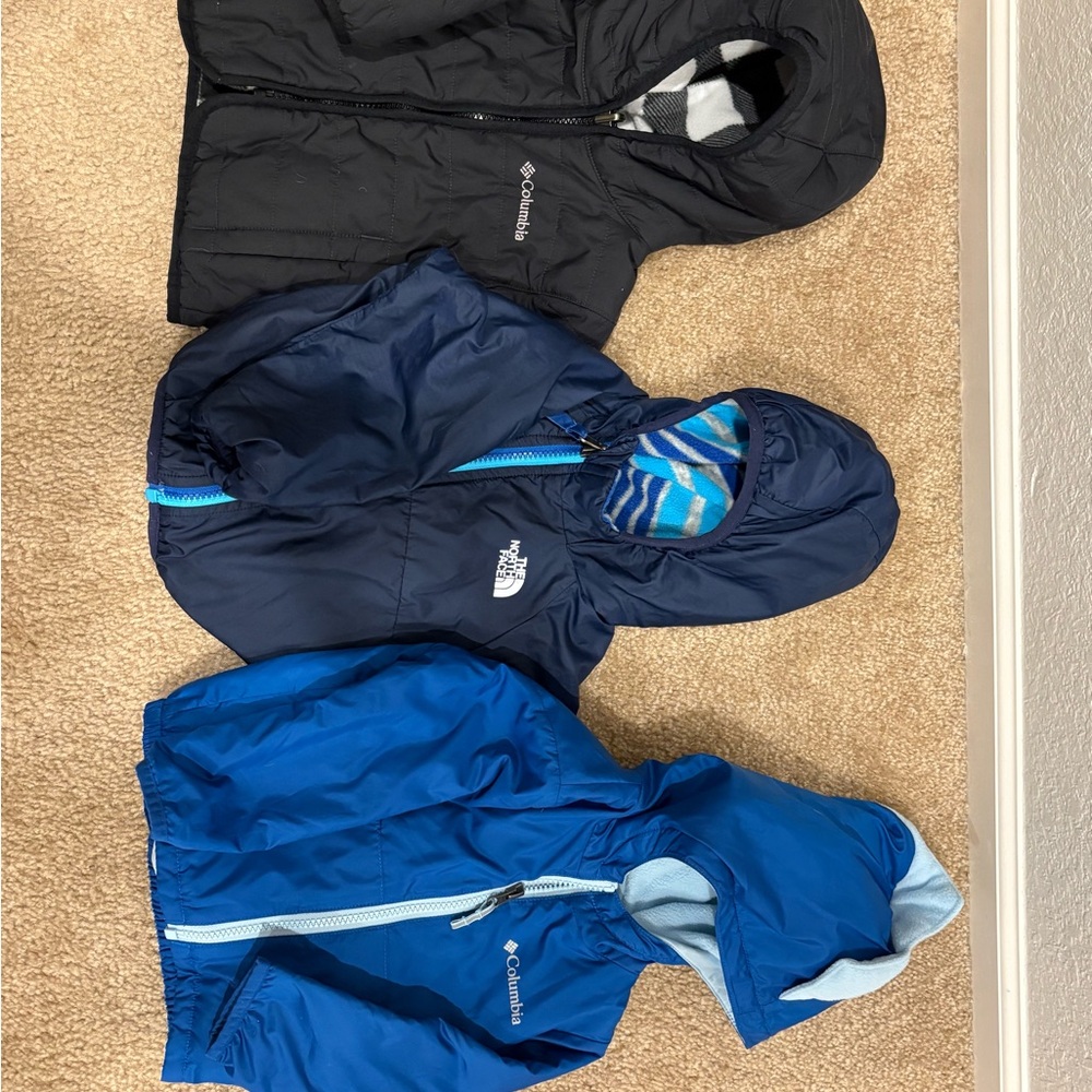 The North Face and Columbia 12-18 mos Jackets
